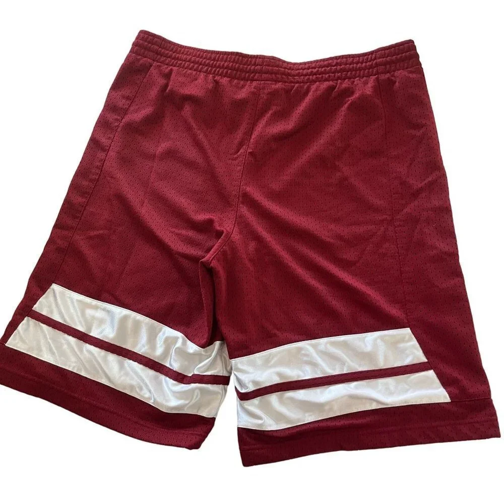 VINTAGE‎ Nike Shorts Mens L Red Athletic Running Pants Y2K Swoosh - Picture 2 of 9